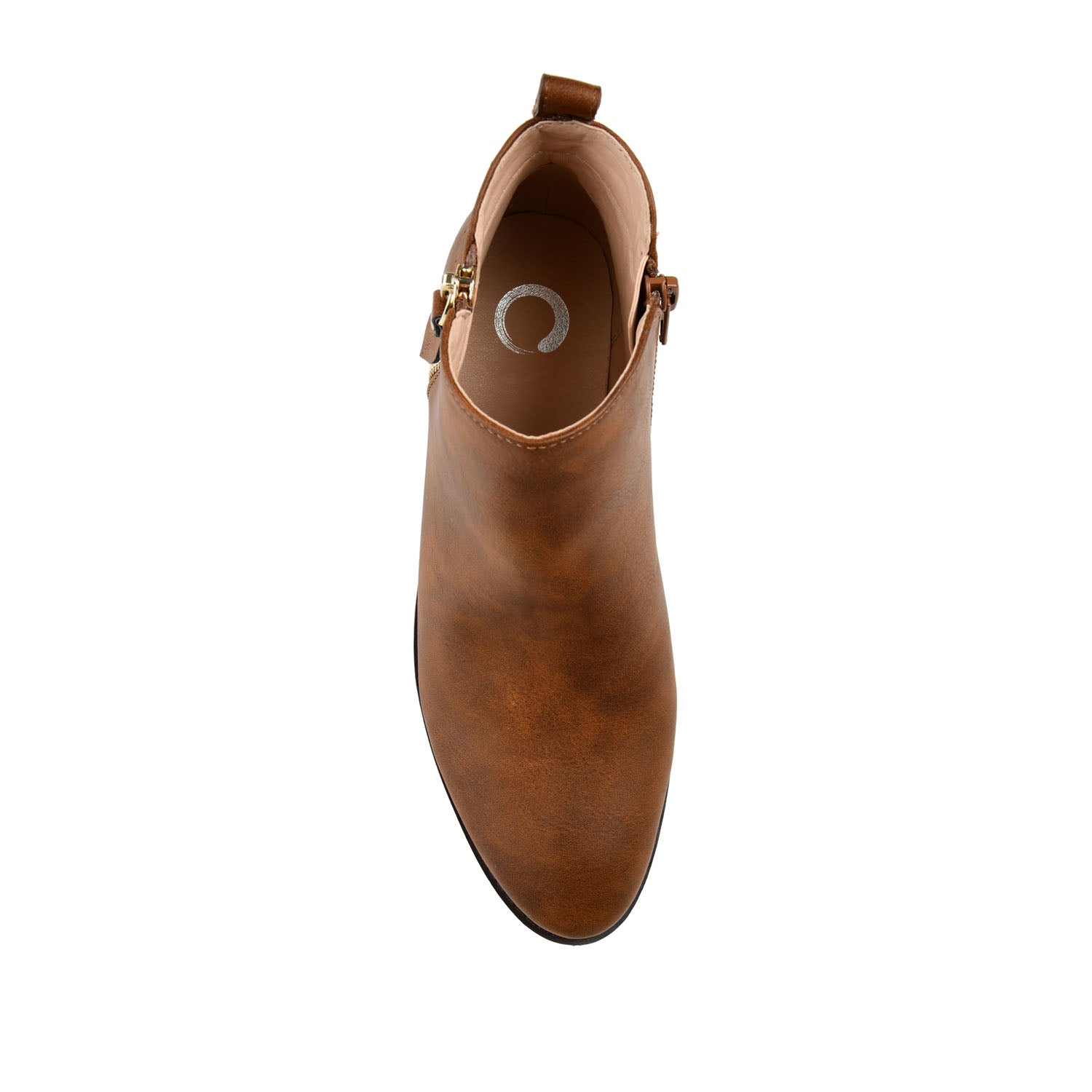 ELLIS ZIP UP FAUX LEATHER BOOTIES IN WIDE