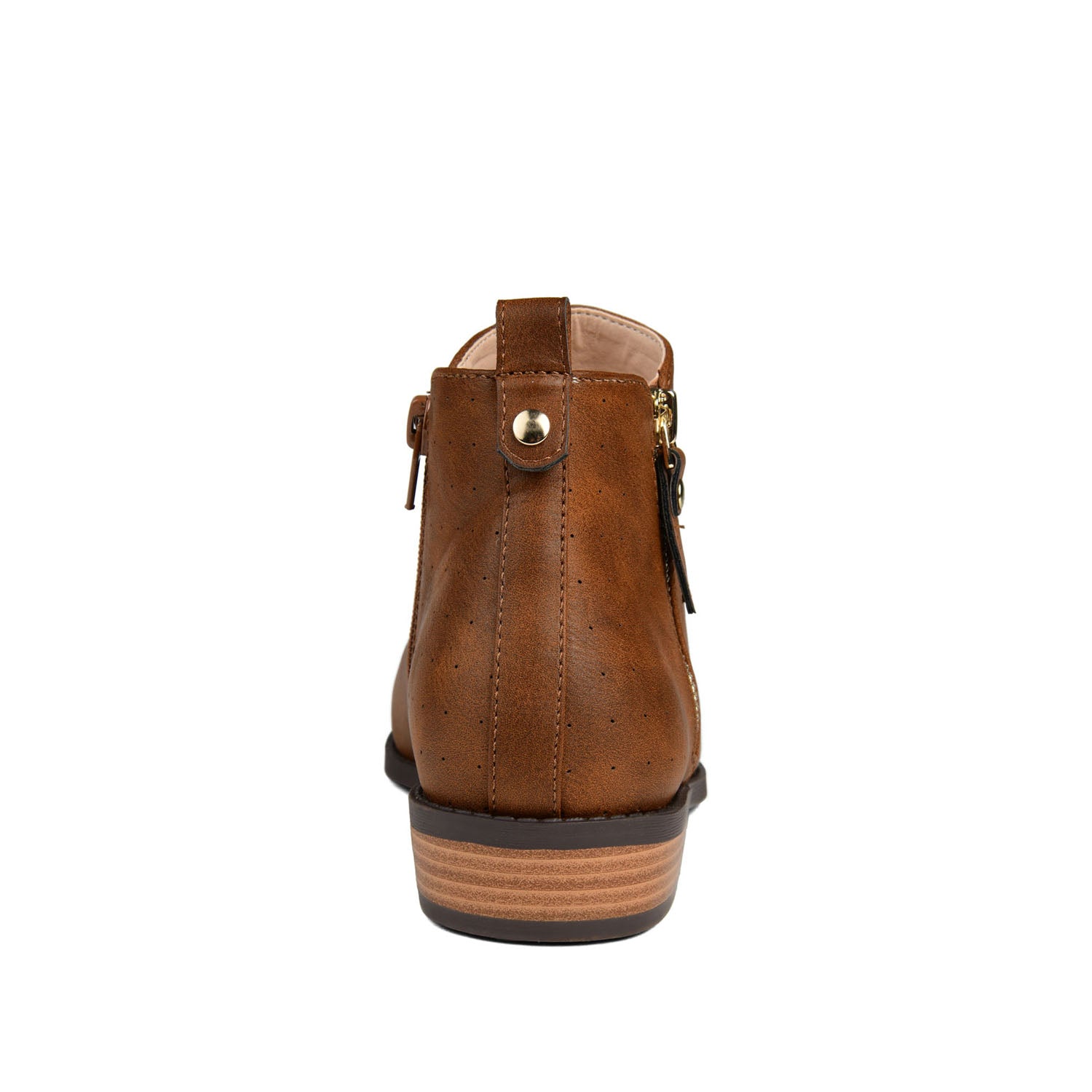 ELLIS ZIP UP FAUX LEATHER BOOTIES IN WIDE