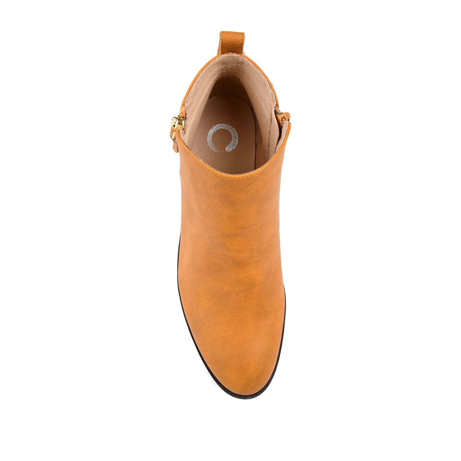 ELLIS ZIP UP FAUX LEATHER BOOTIES IN WIDE
