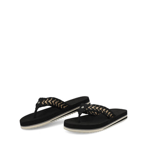ELODDIE WOVEN STRAP BEACH SANDALS