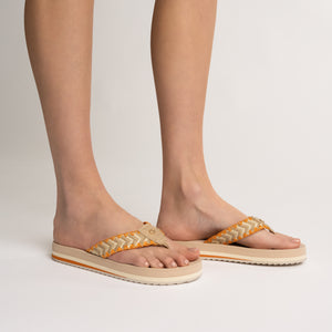 ELODDIE WOVEN STRAP BEACH SANDALS