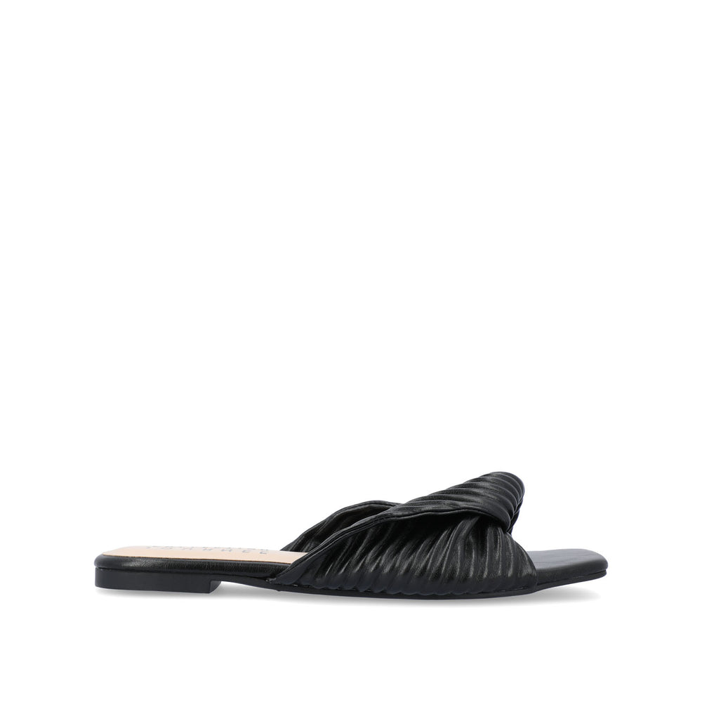 EMALYNN SLIDE SANDALS IN FAUX LEATHER