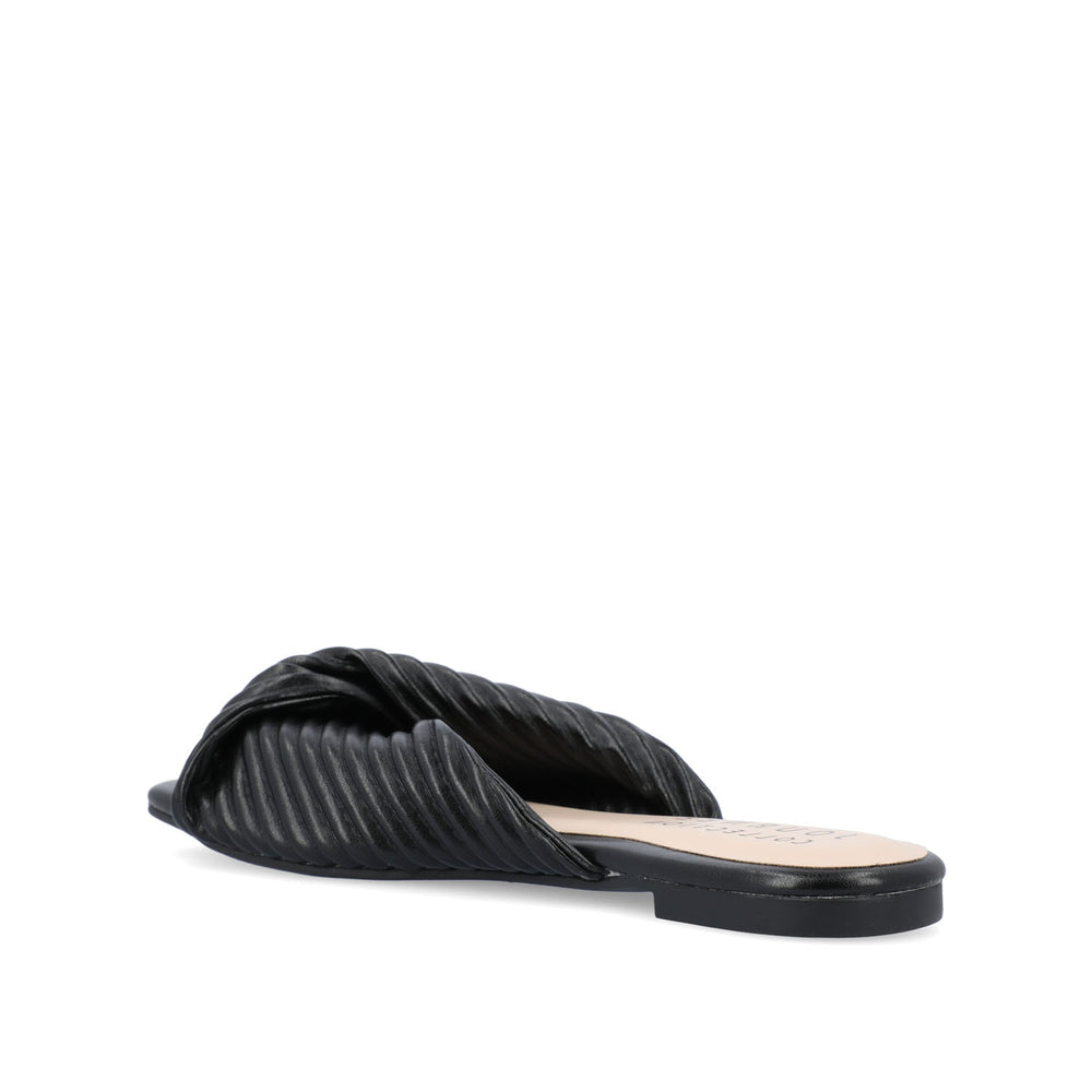 EMALYNN SLIDE SANDALS IN FAUX LEATHER