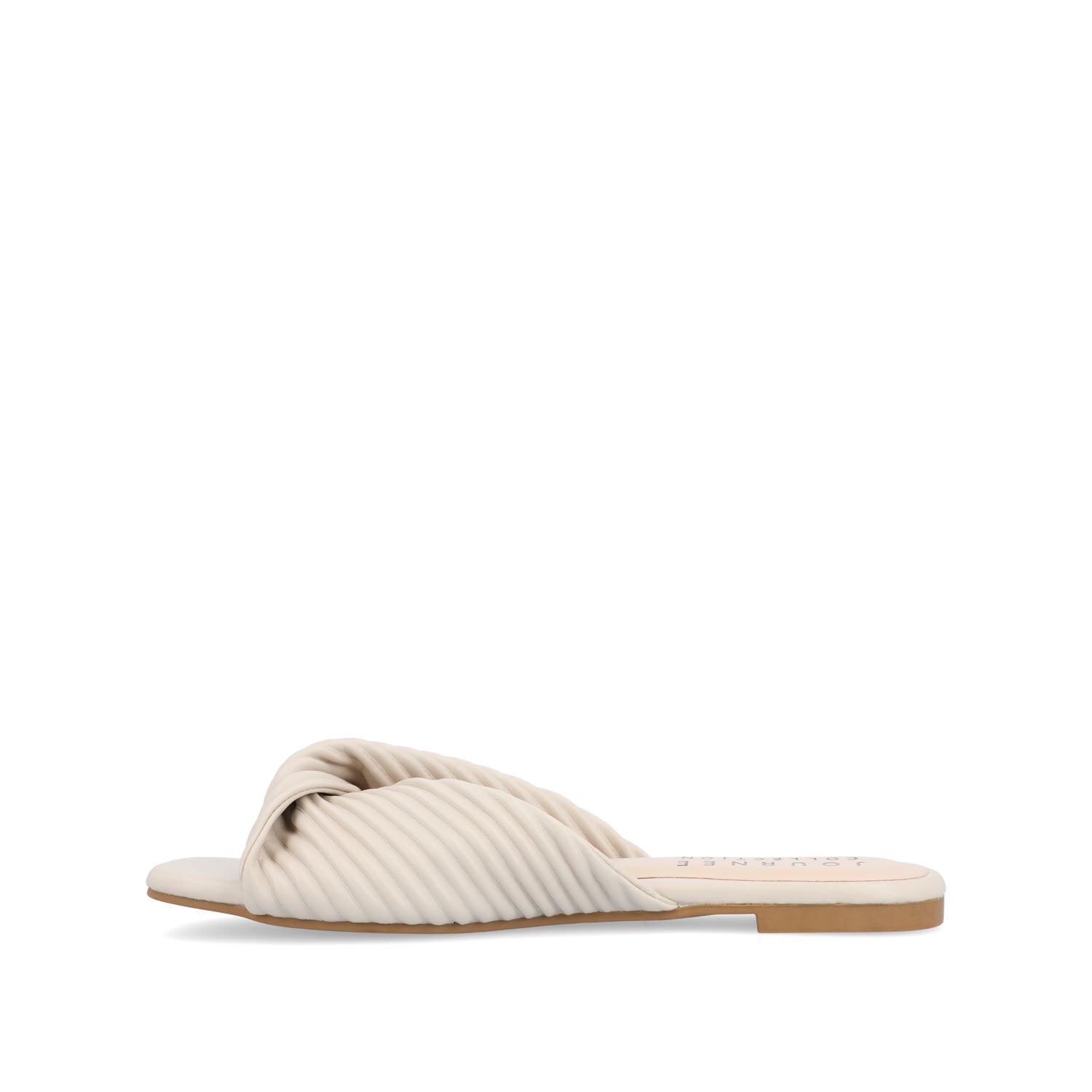 EMALYNN SLIDE SANDALS IN VEGAN LEATHER - Sand PU