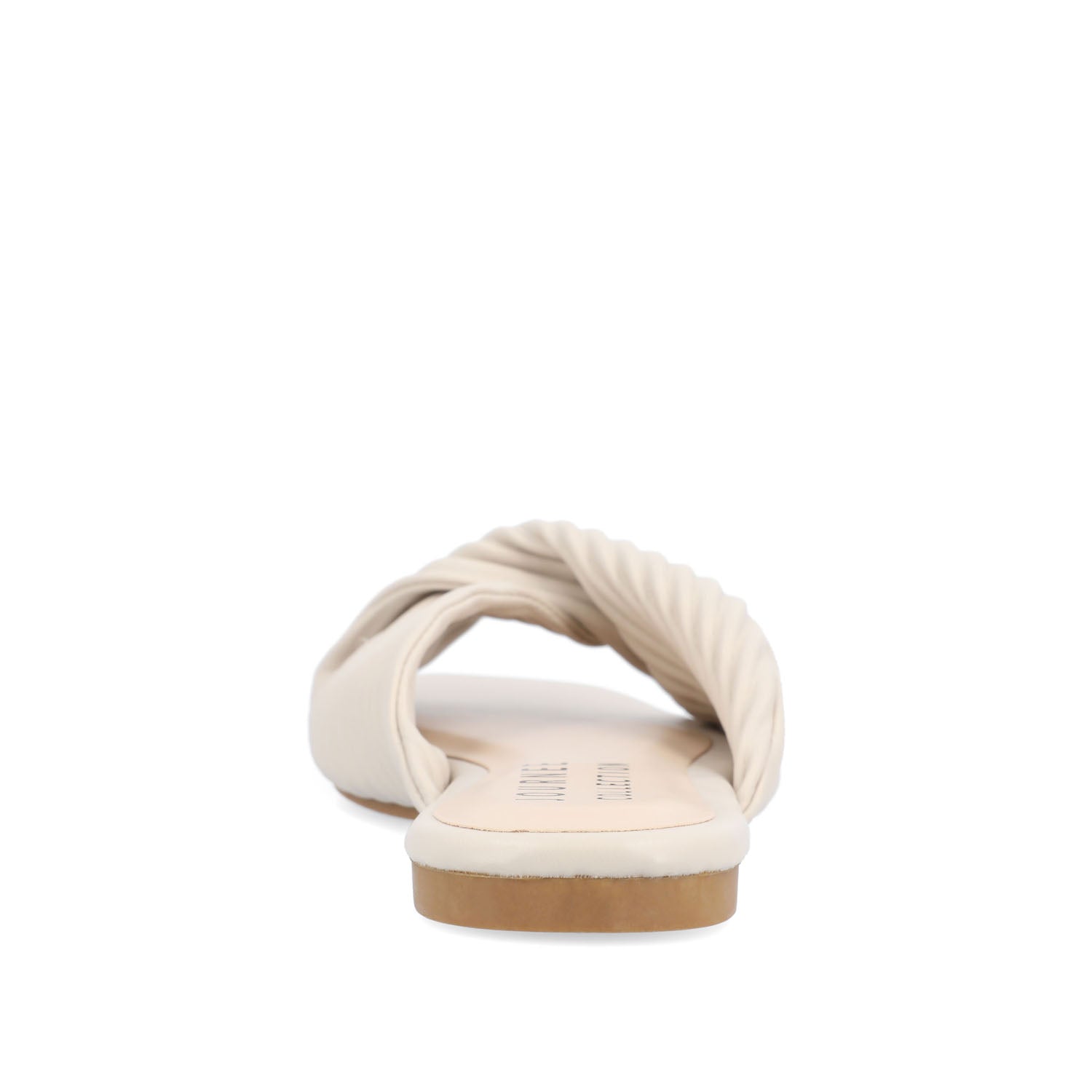 EMALYNN SLIDE SANDALS IN VEGAN LEATHER - Sand PU