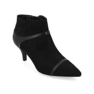 EMBRIE HEELED BOOTIE IN FAUX SUEDE