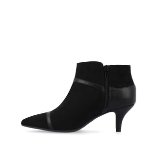 EMBRIE HEELED BOOTIE IN FAUX SUEDE