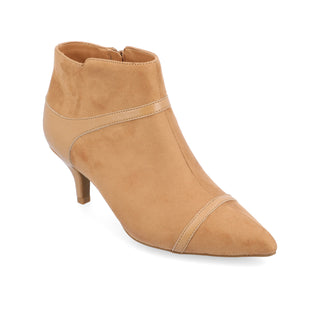 EMBRIE HEELED BOOTIE IN FAUX SUEDE