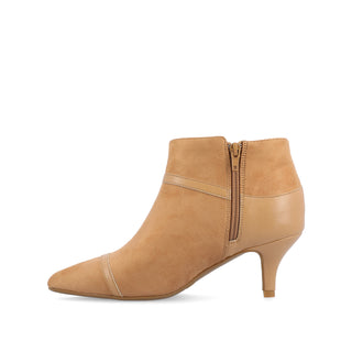 EMBRIE HEELED BOOTIE IN FAUX SUEDE