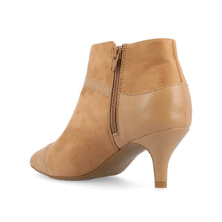 EMBRIE HEELED BOOTIE IN FAUX SUEDE