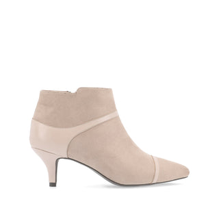 EMBRIE HEELED BOOTIE IN FAUX SUEDE