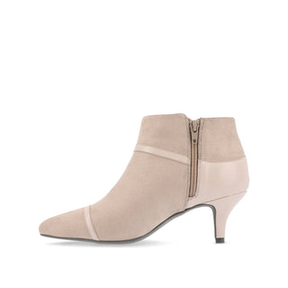 EMBRIE HEELED BOOTIE IN FAUX SUEDE