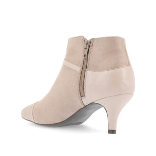 EMBRIE HEELED BOOTIE IN FAUX SUEDE