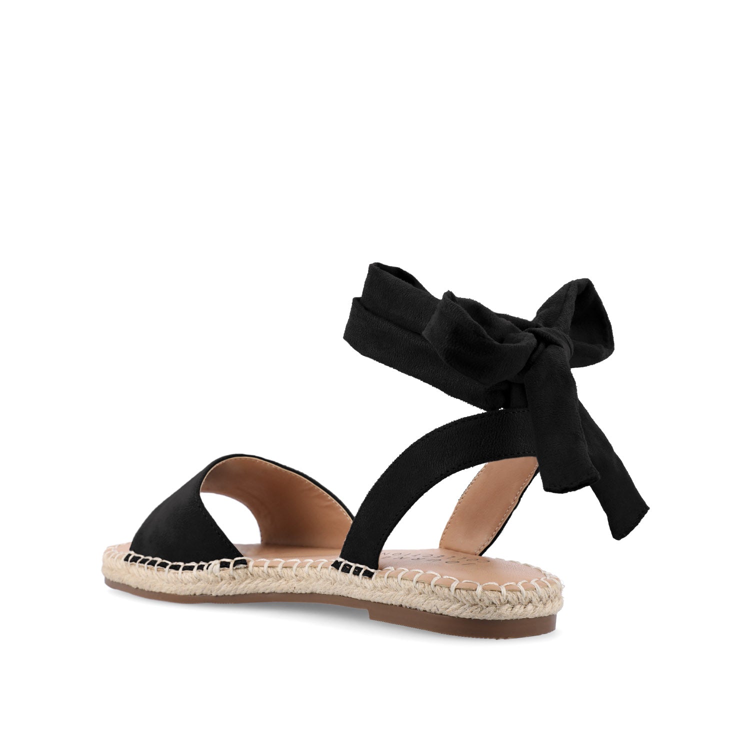 EMELIE MULTI STRAP ESPADRILLE SANDALS - Black