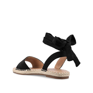 EMELIE ESPADRILLE SANDALS IN WIDE - Black