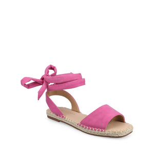 EMELIE MULTI STRAP ESPADRILLE SANDALS - Hot Pink