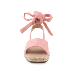 EMELIE MULTI STRAP ESPADRILLE SANDALS - Rose