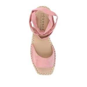 EMELIE ESPADRILLE SANDALS IN WIDE - Rose