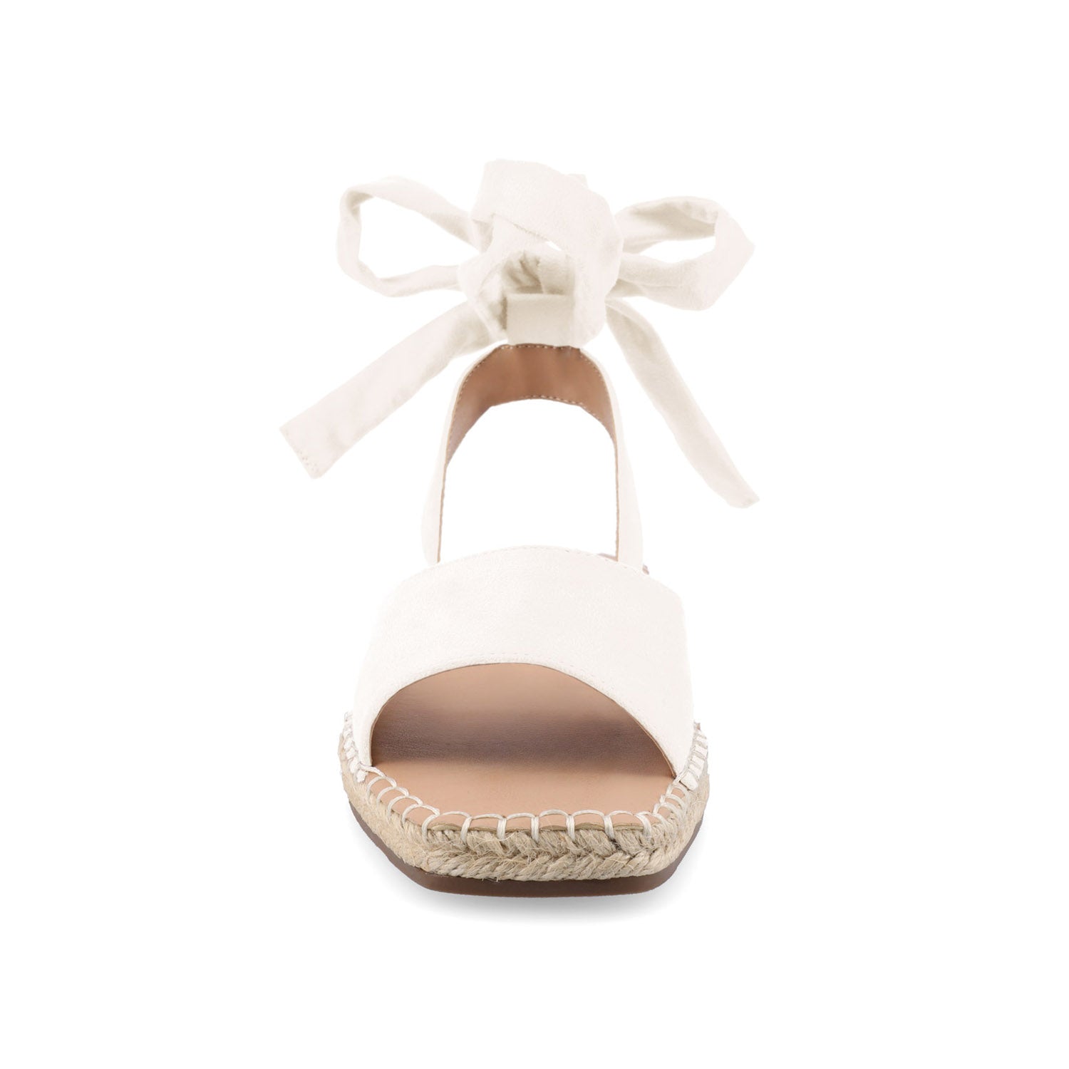 EMELIE ESPADRILLE SANDALS IN WIDE - White
