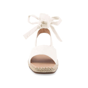 EMELIE ESPADRILLE SANDALS IN WIDE - White