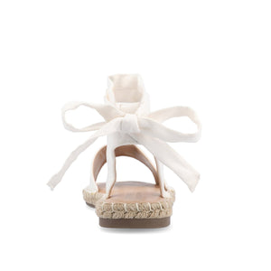 EMELIE ESPADRILLE SANDALS IN WIDE - White