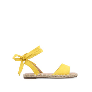 EMELIE ESPADRILLE SANDALS IN WIDE - Yellow2 Faux
