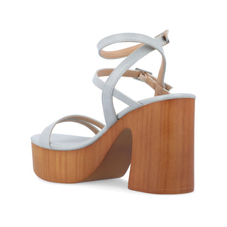 EMERYNN HEELED SANDALS IN FAUX LEATHER