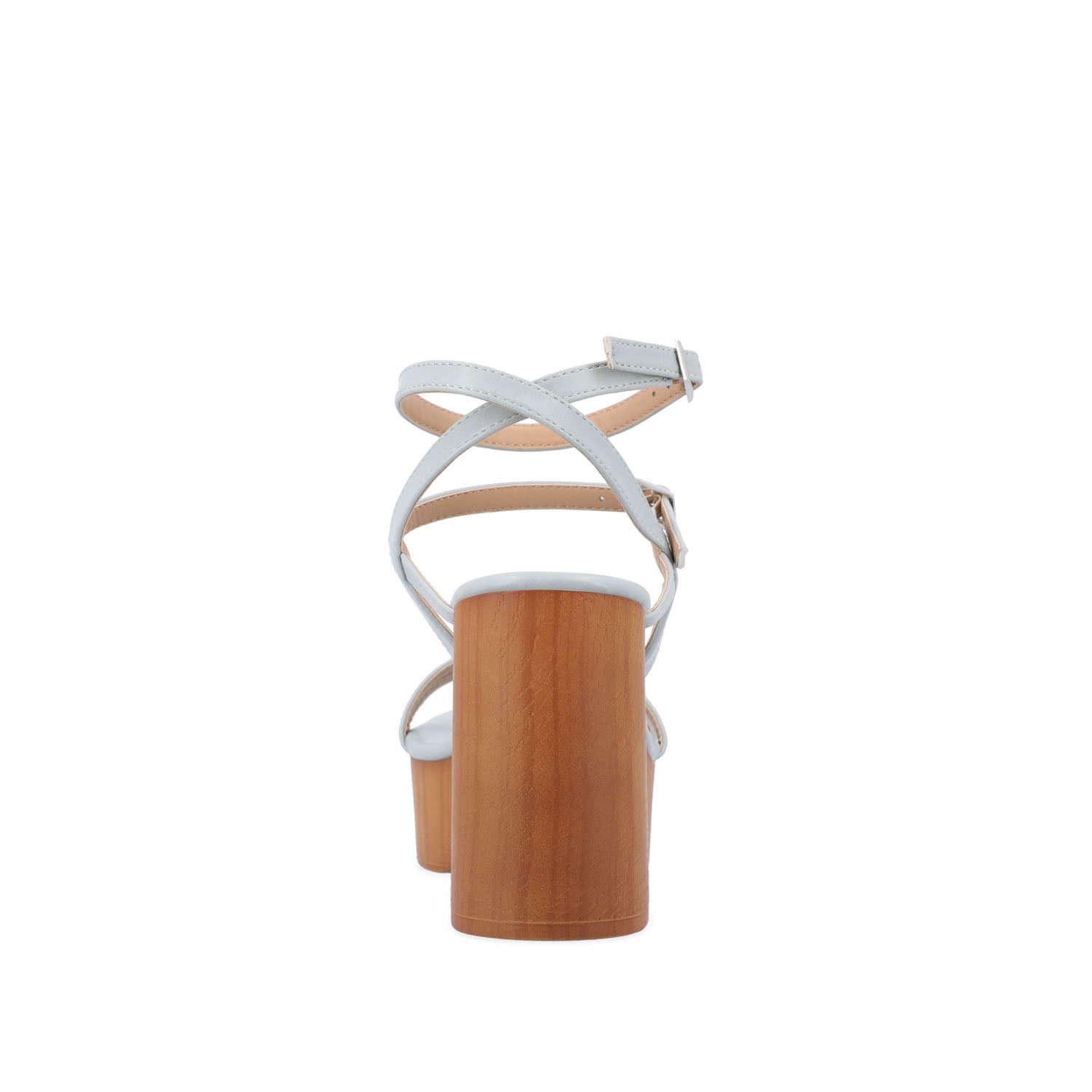 EMERYNN HEELED SANDALS IN VEGAN LEATHER - Blue