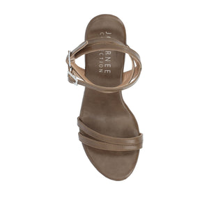 EMERYNN HEELED SANDALS IN VEGAN LEATHER - Brown