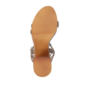 EMERYNN HEELED SANDALS IN VEGAN LEATHER - Brown