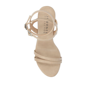 EMERYNN HEELED SANDALS IN VEGAN LEATHER - Tan