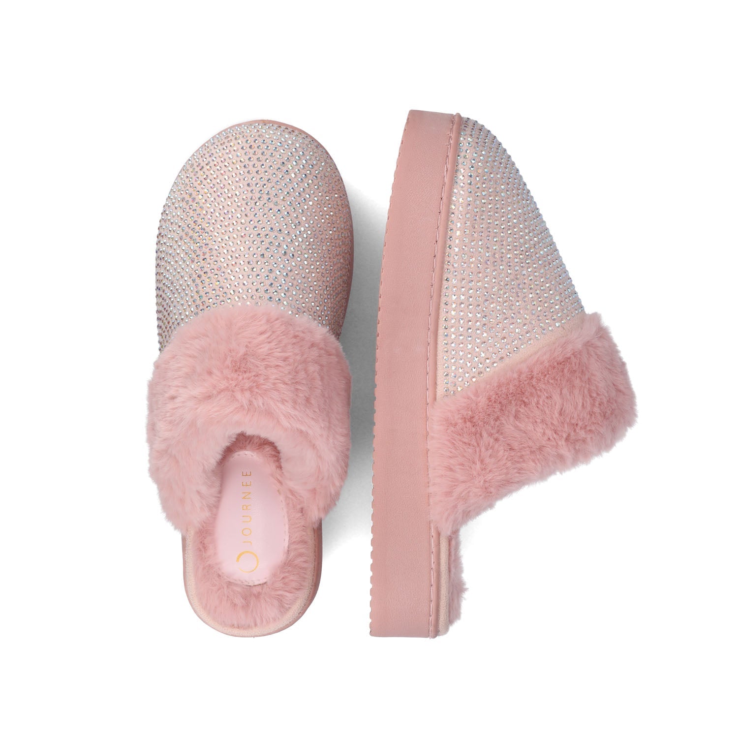 EMMBER SLIPPERS IN FAUX SUEDE - Pink