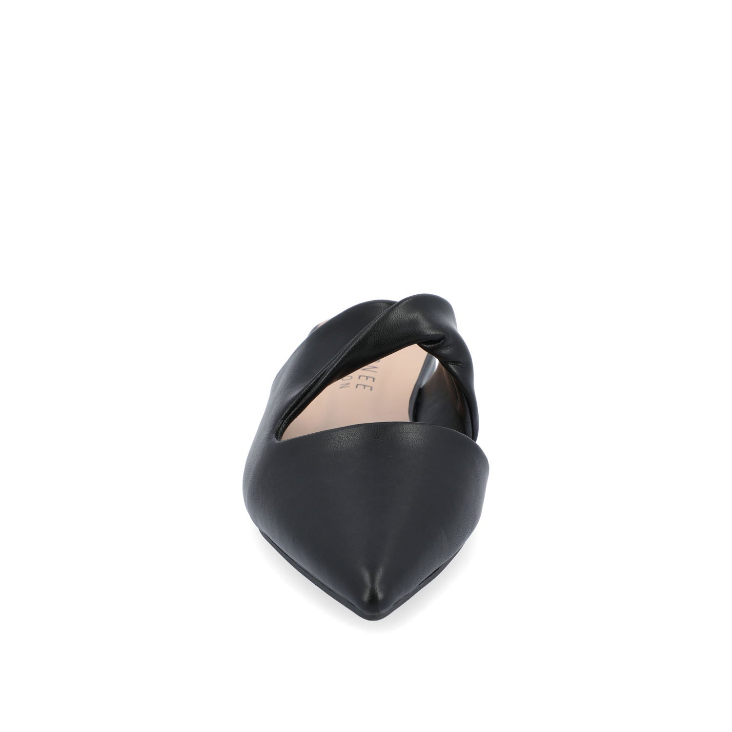 ENNISS MULE FLATS IN VEGAN LEATHER - Black