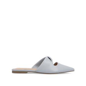 ENNISS MULE FLATS IN VEGAN LEATHER - Blue