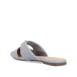 ENNISS MULE FLATS IN VEGAN LEATHER - Blue