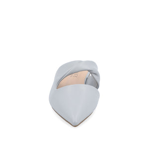 ENNISS MULE FLATS IN VEGAN LEATHER - Blue