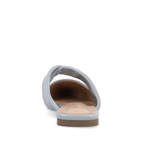 ENNISS MULE FLATS IN VEGAN LEATHER - Blue