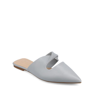 ENNISS MULE FLATS IN VEGAN LEATHER - Blue