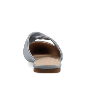 ENNISS MULE FLATS IN VEGAN LEATHER - Blue