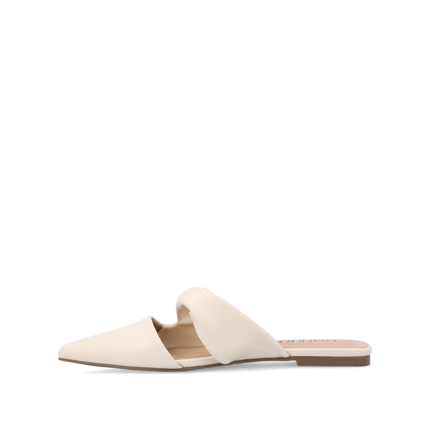 ENNISS MULE FLATS IN VEGAN LEATHER - Bone