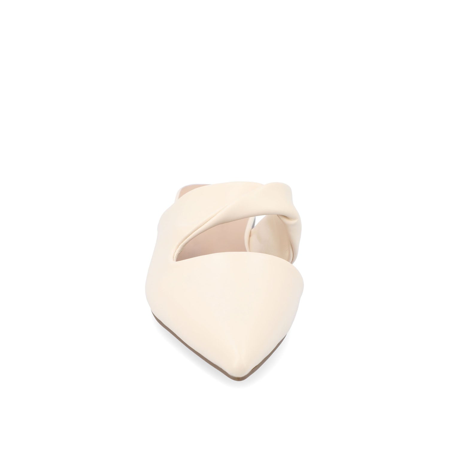 ENNISS MULE FLATS IN VEGAN LEATHER - Bone