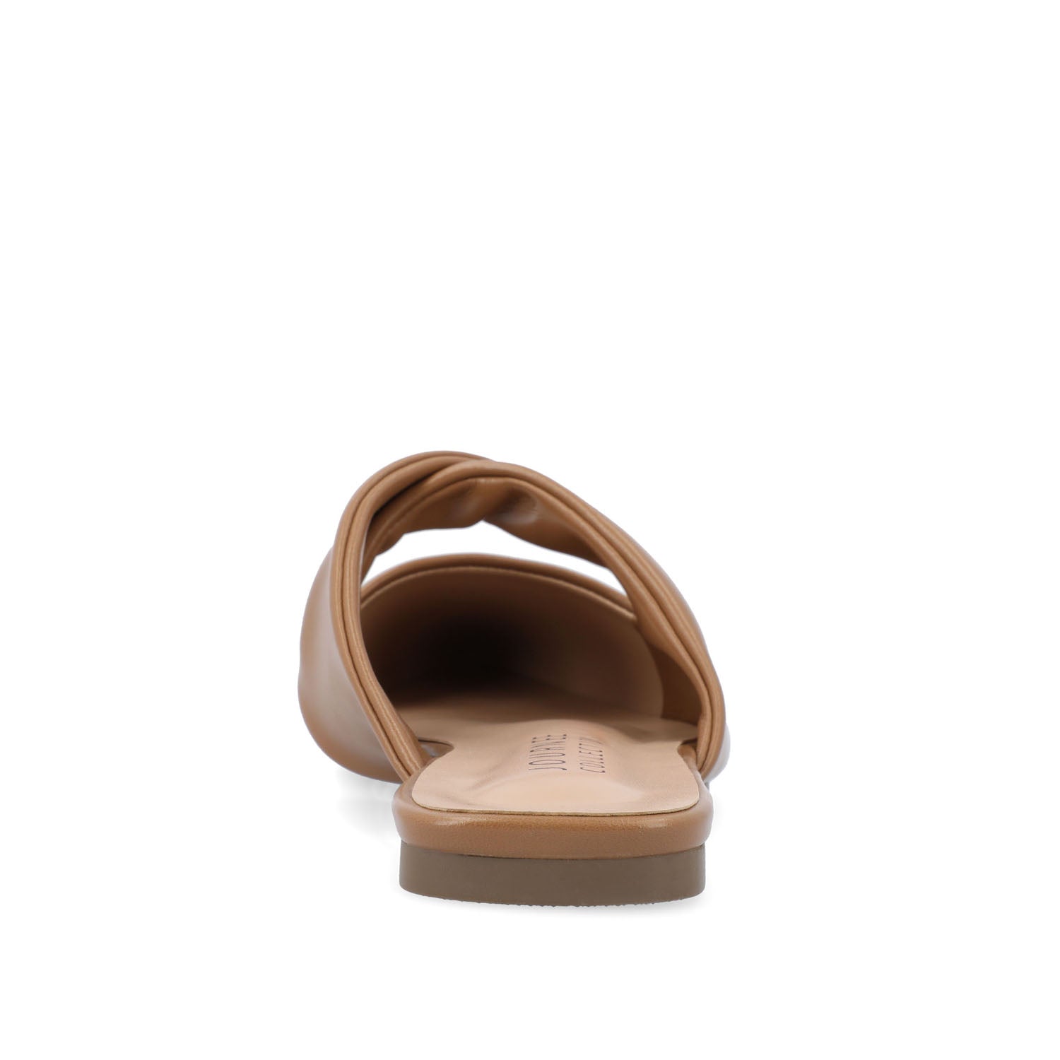 ENNISS MULE FLATS IN VEGAN LEATHER - Brown