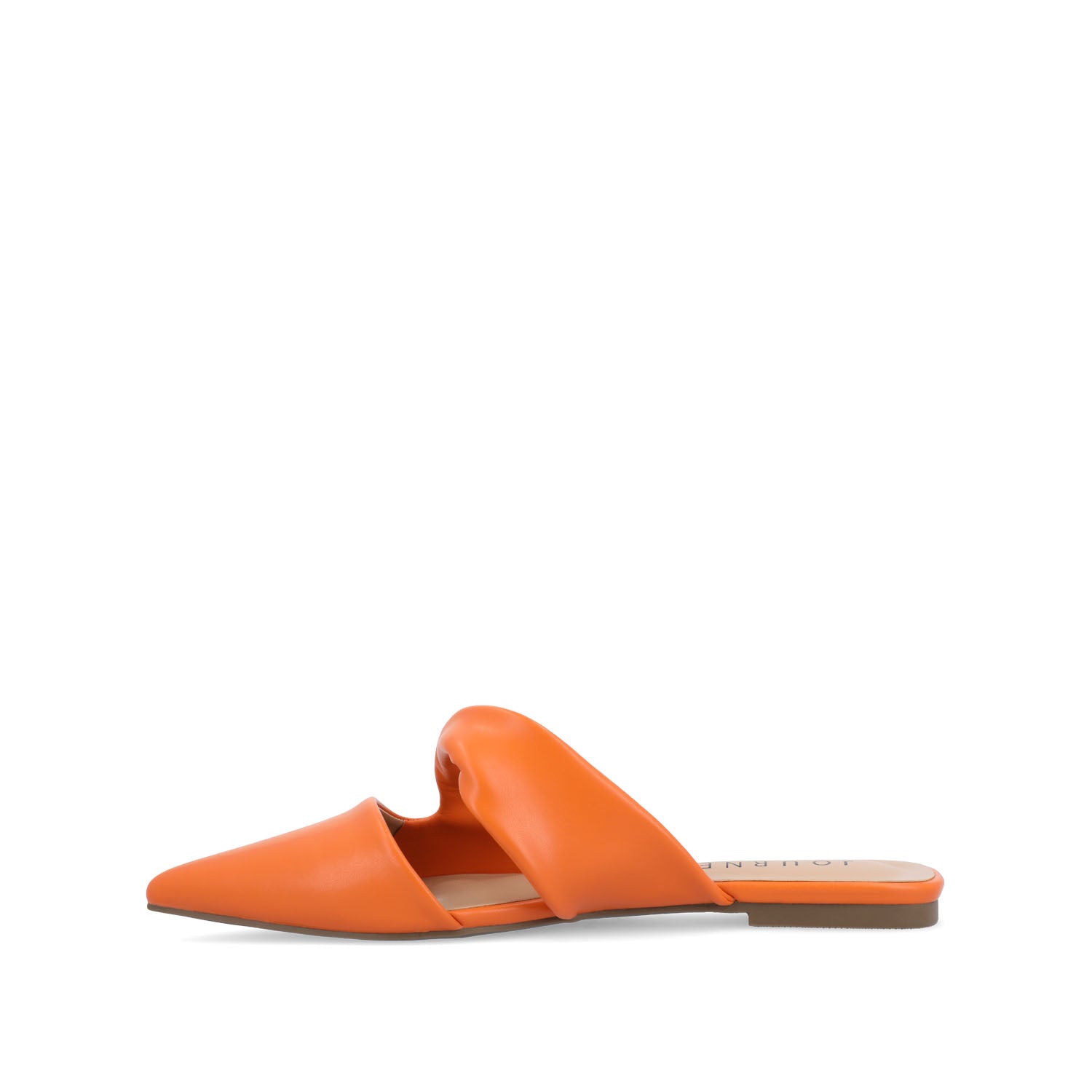 ENNISS MULE FLATS IN VEGAN LEATHER - Orange