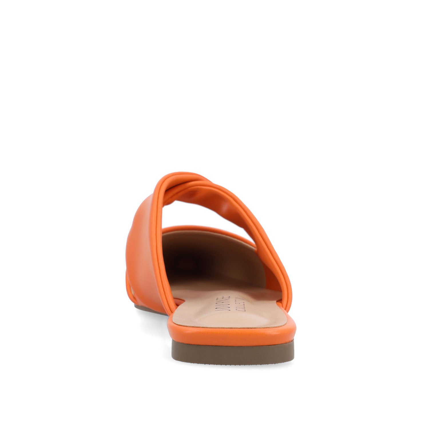 ENNISS MULE FLATS IN VEGAN LEATHER - Orange