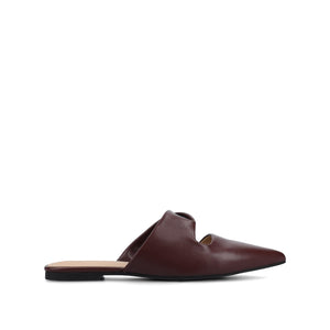 ENNISS MULE FLATS IN FAUX LEATHER