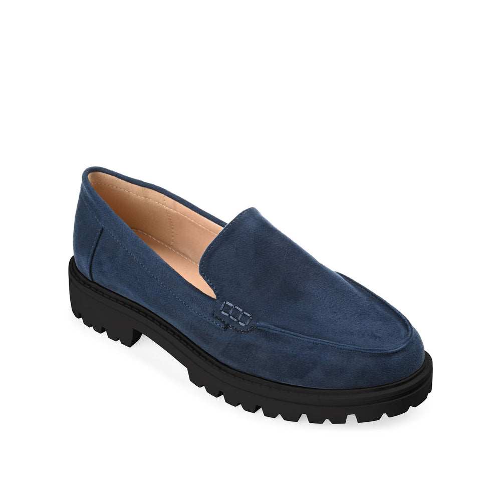 ERIKA FAUX SUEDE LOAFER FLAT IN WIDE