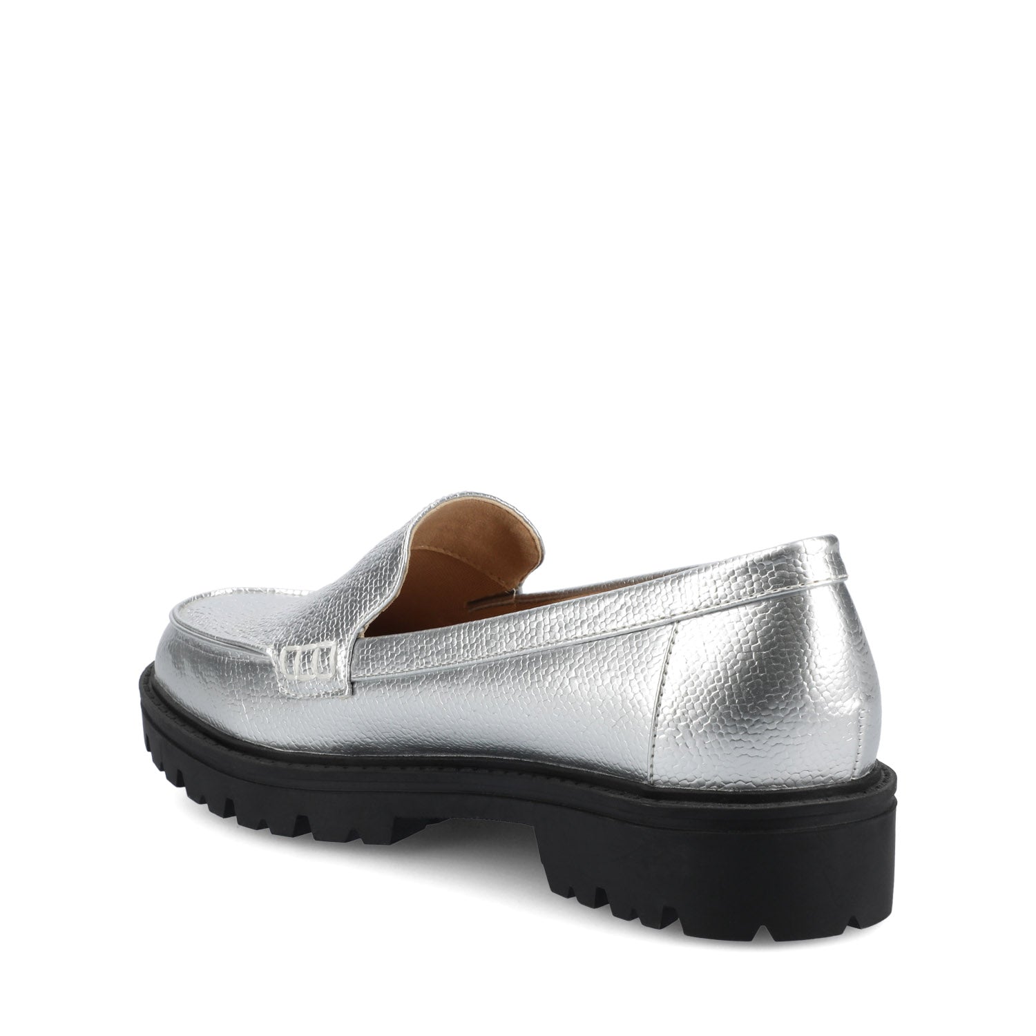 ERIKA SLIP ON LOAFER IN WIDE - Silver