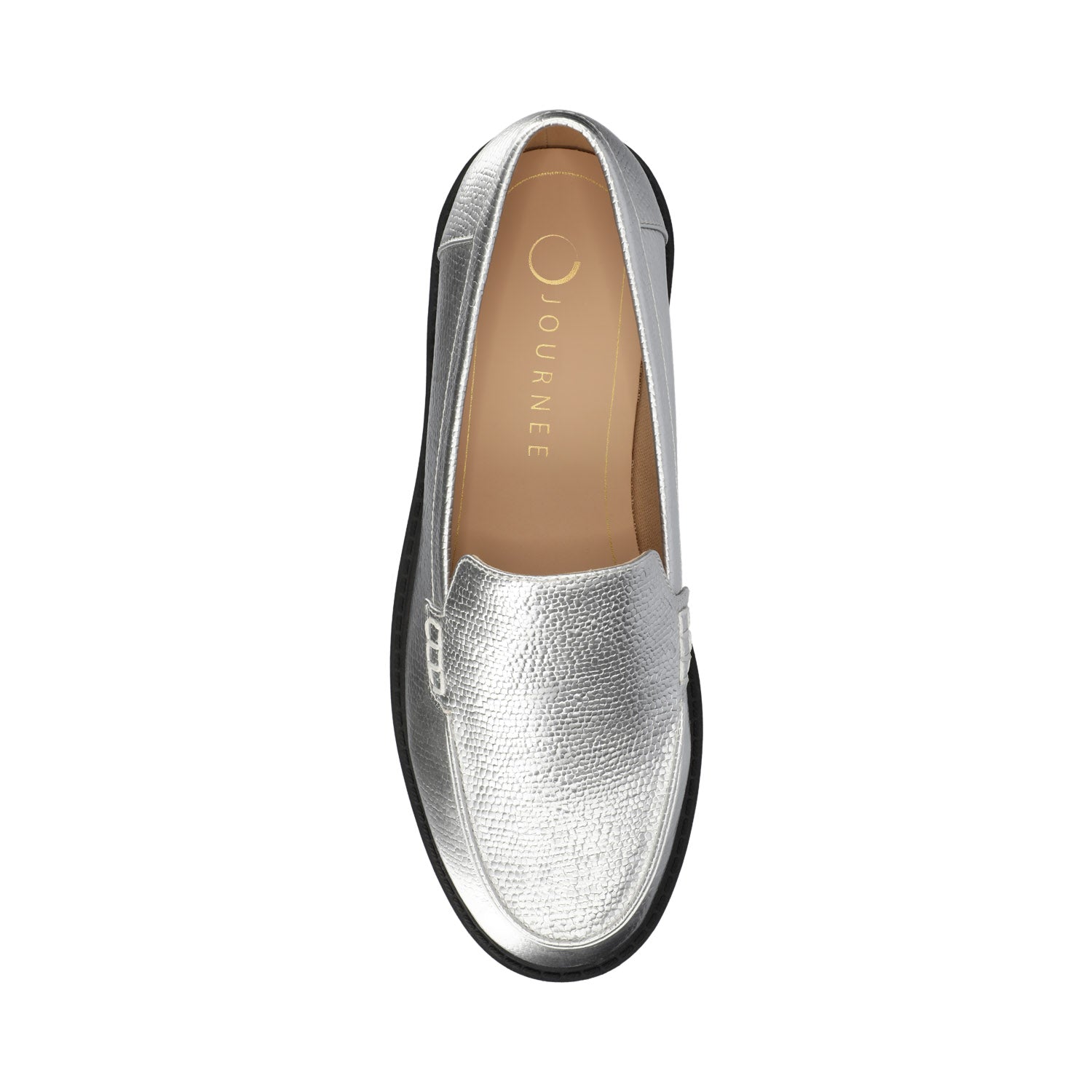 ERIKA SLIP ON LOAFER - Silver