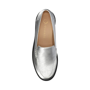ERIKA SLIP ON LOAFER IN WIDE - Silver