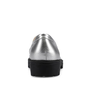 ERIKA SLIP ON LOAFER - Silver